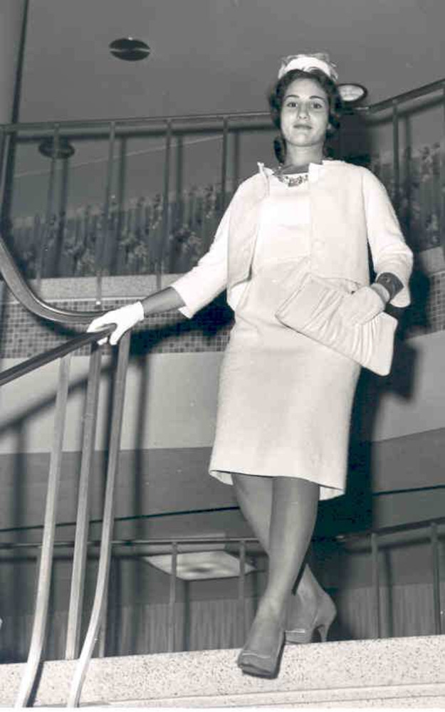 Student Paula Nordone at the Mother-Daughter Social Fashion show